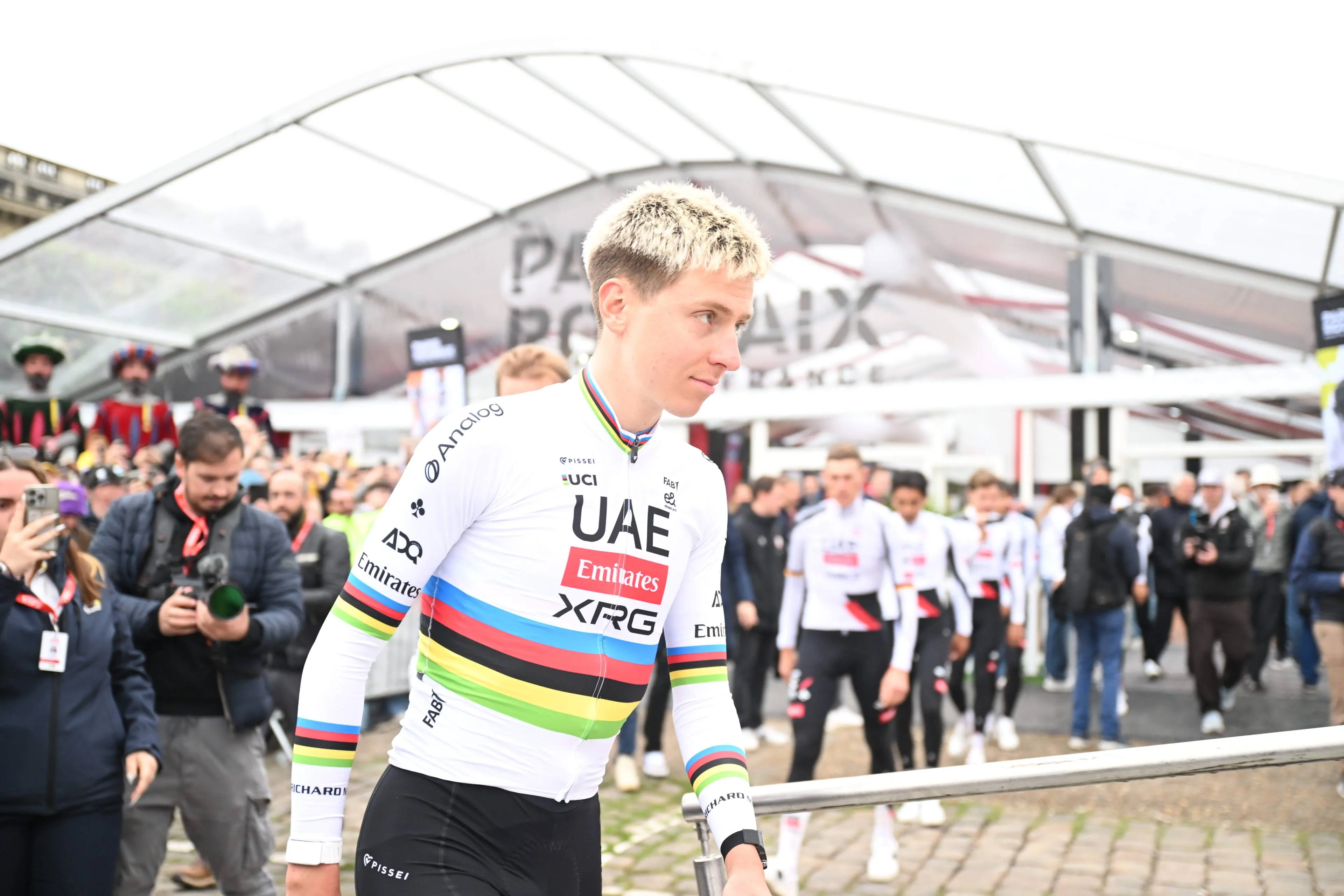 Tadej Pogacar ahead of Paris-Roubaix 2026