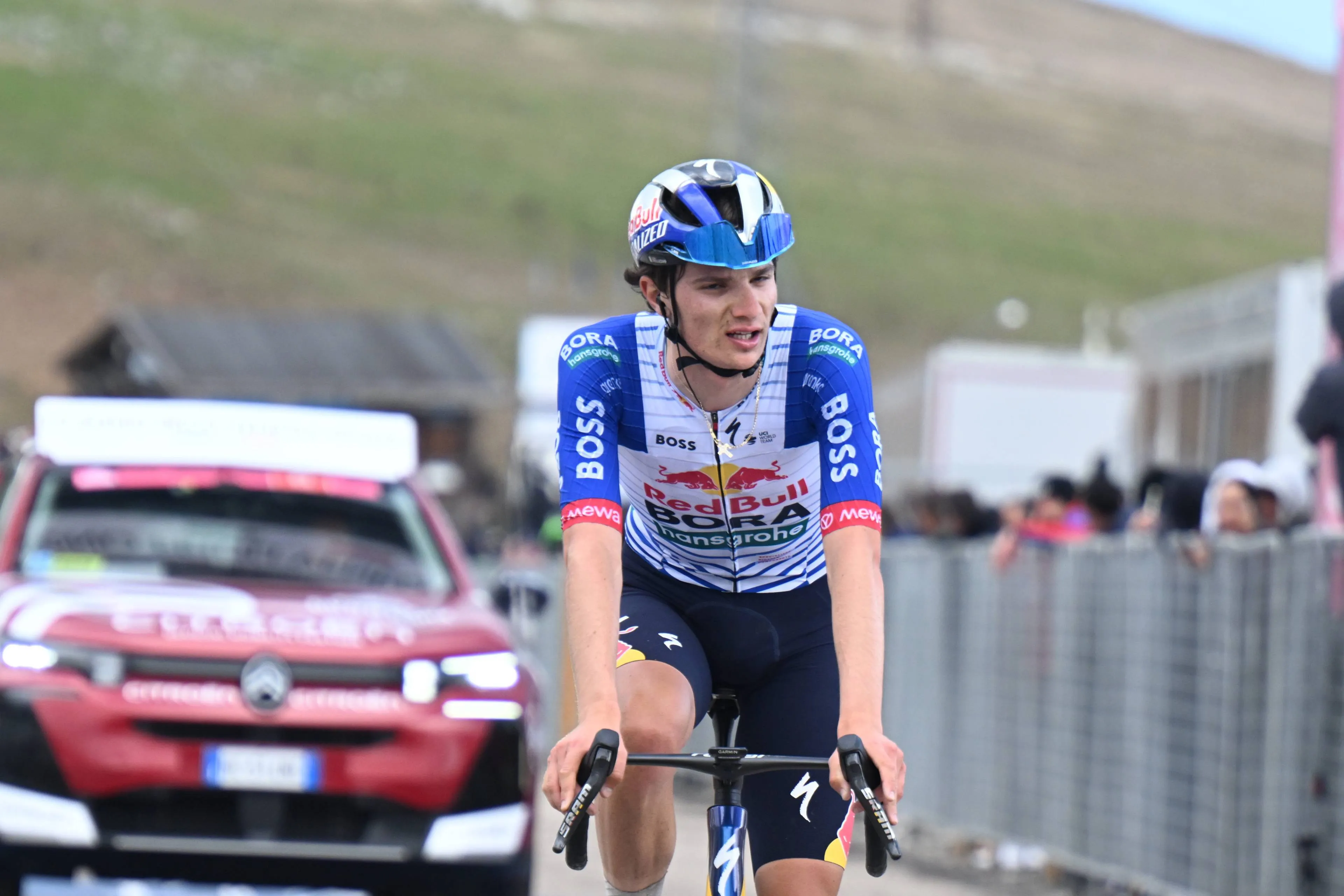 Giulio Pellizzari during the 2026 Giro d'Italia