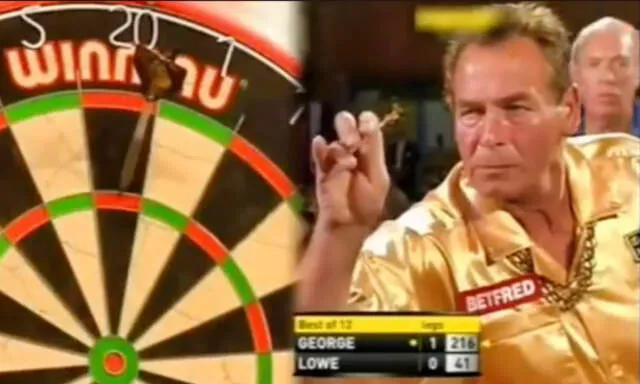 VIDEO: Bobby George met zijn bijzondere viering van een 180-er