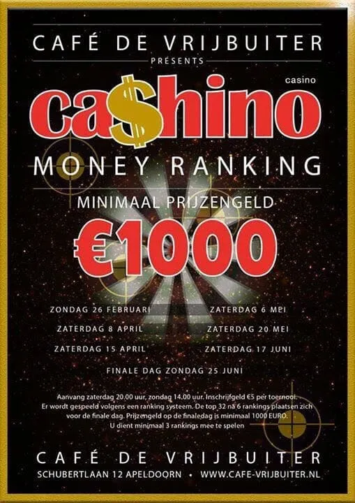 Cashino money ranking vrijbuiter