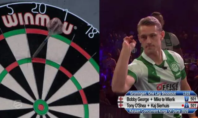 FC Groningen spelers imponeren Bobby George en Tony O'Shea
