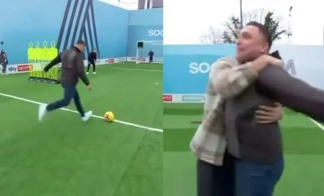 VIDEO: Gerwyn Price blijkt ook voetbaltalent in Crossbar Challenge