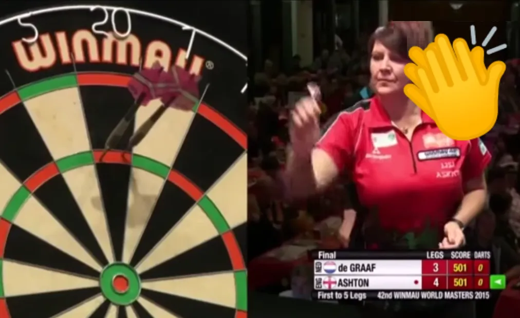 VIDEO: Lisa Ashton toont klasse met 9 perfecte pijlen op podium
