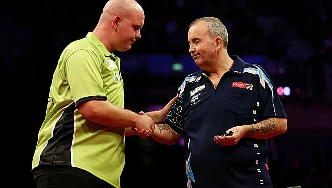 Van Gerwen en Taylor