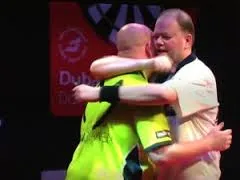 Van Gerwen en Van Barneveld Dubai 2013