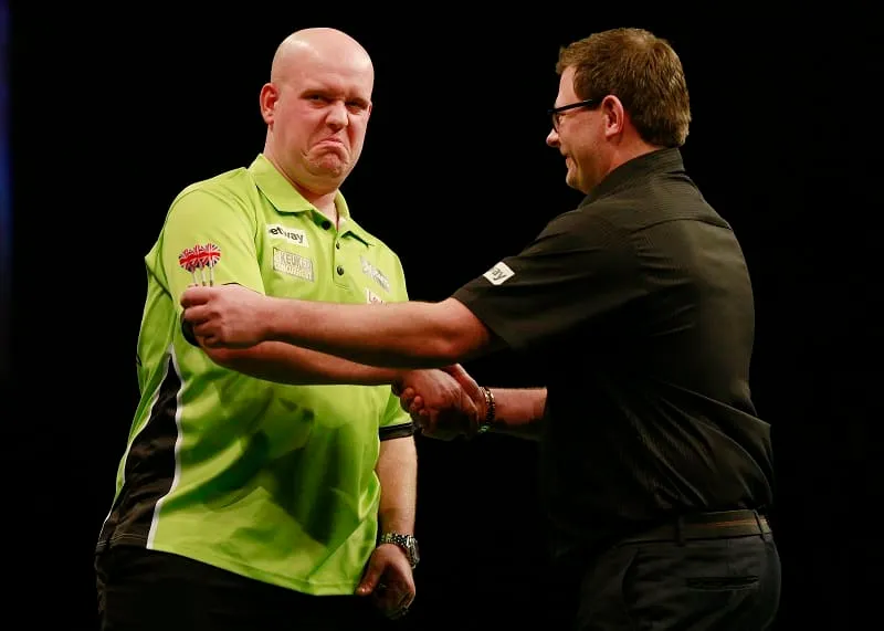 Van Gerwen en Wade