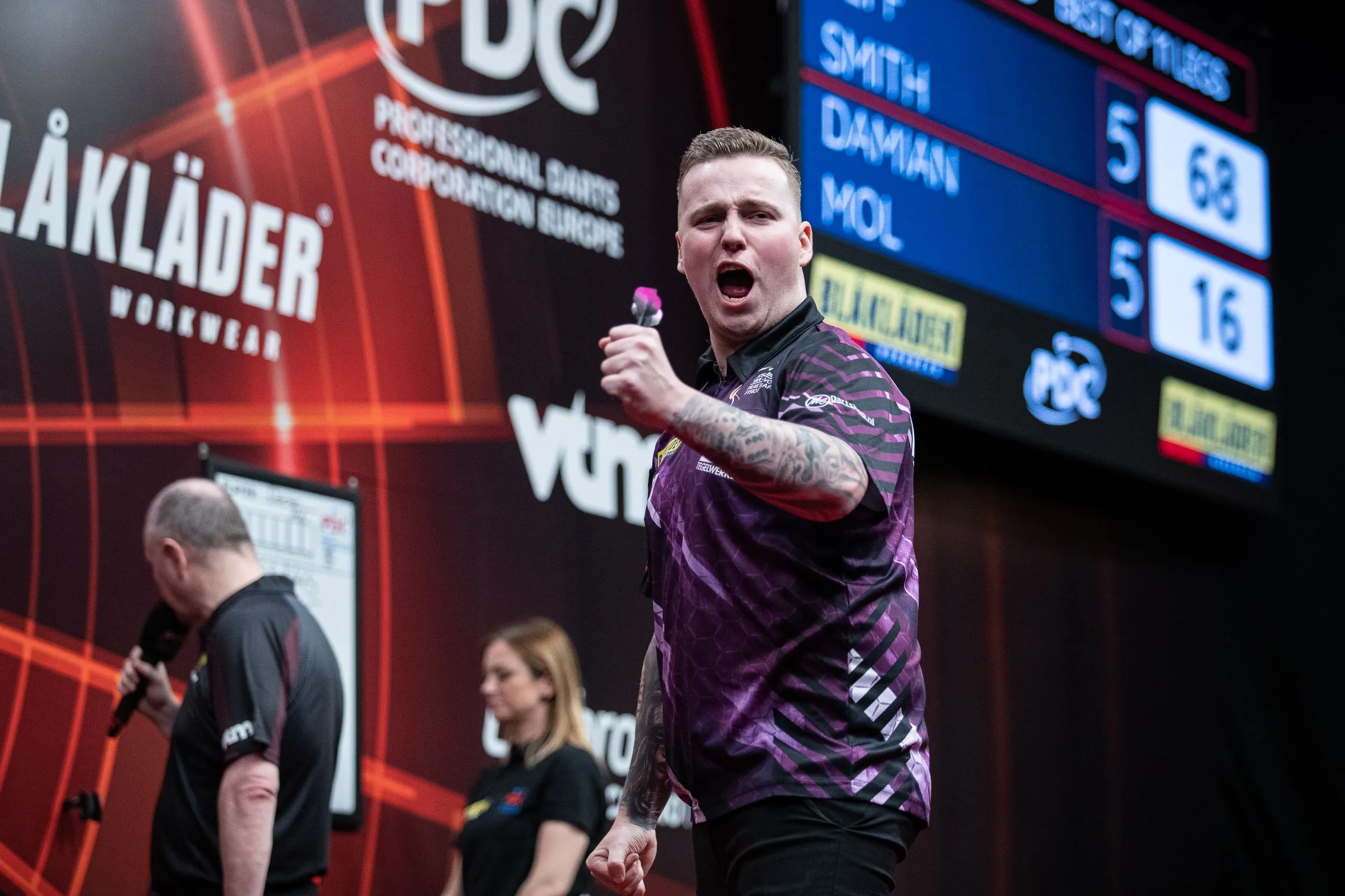 Belgian Darts Open vrijdagmiddag: Damian Mol recht de rug en wint, ook Baetens verslaat Wattimena