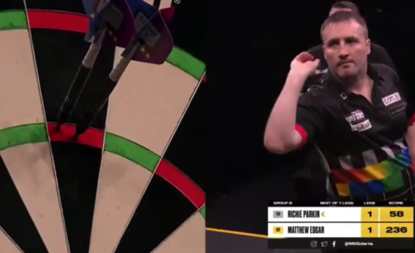 VIDEO: Matthew Edgar introduceert nieuwe komische viering van een 180-er