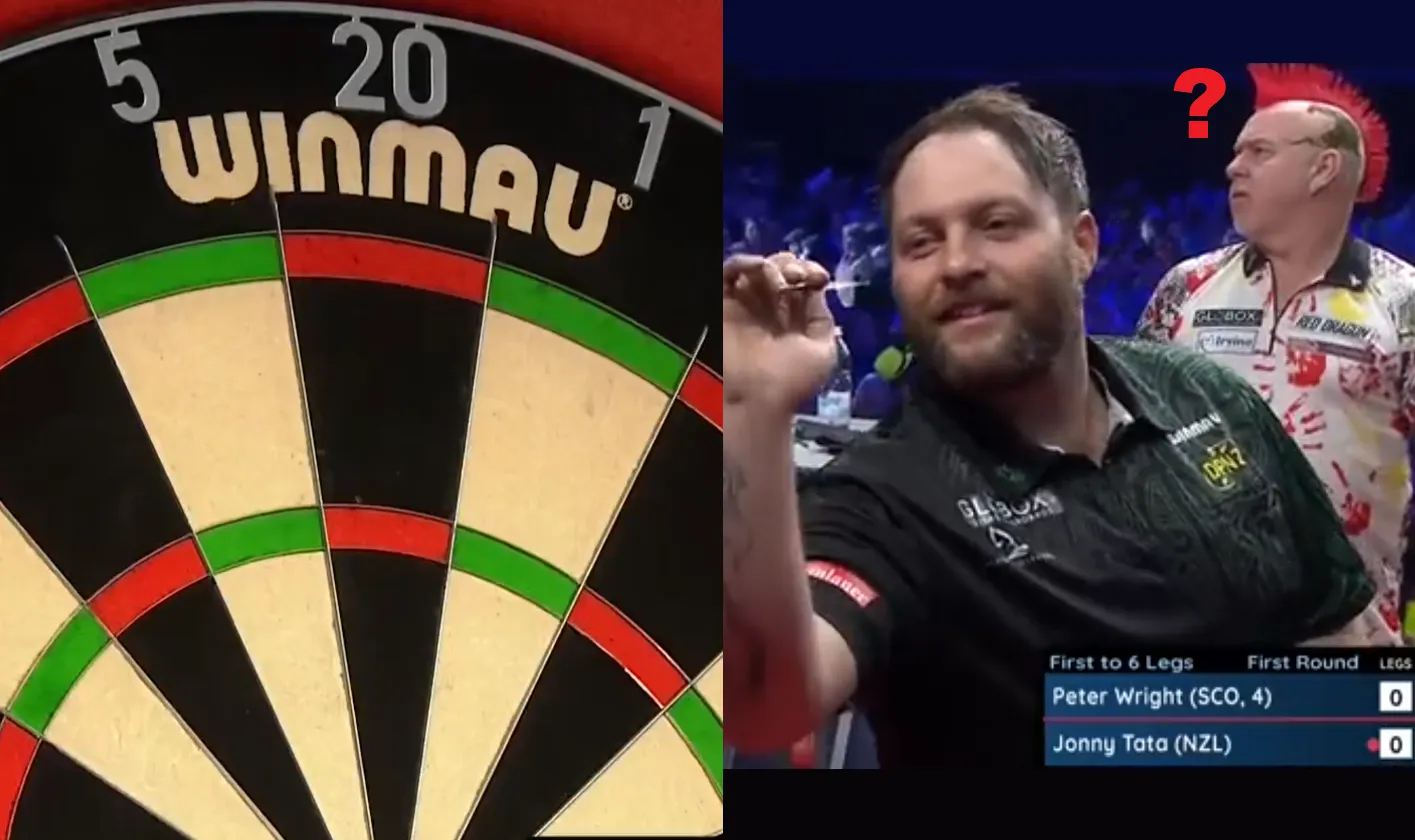 VIDEO: Jonny Tata maakt tv-debuut en beleeft dit bizar moment tegen Peter Wright