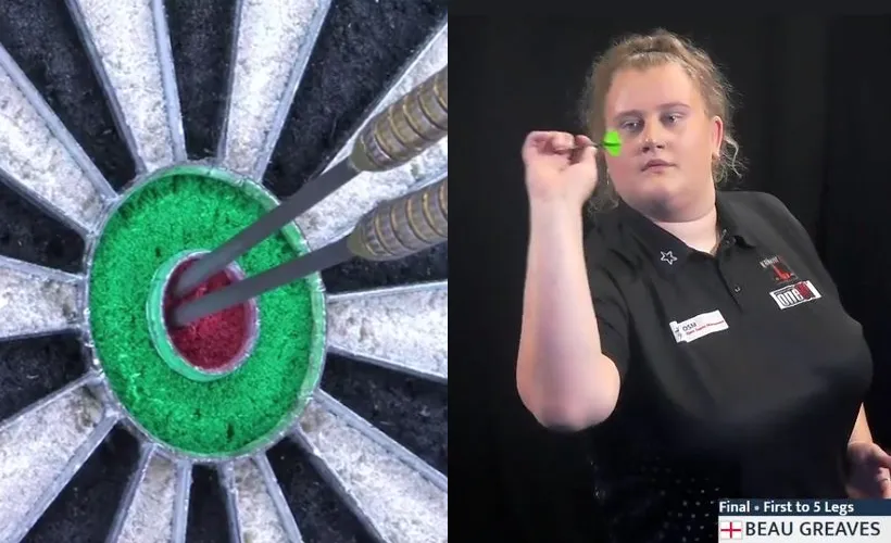 VIDEO: Beau Greaves gooit meer bull's-eyes op rij dan we een man ooit hebben zien doen