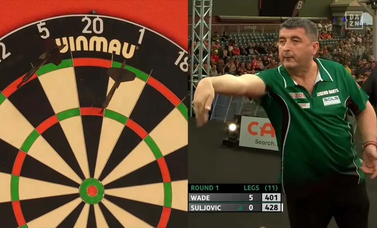 Verbazing over hoe Mensur Suljovic ongestraft wegkomt met dit bizar moment