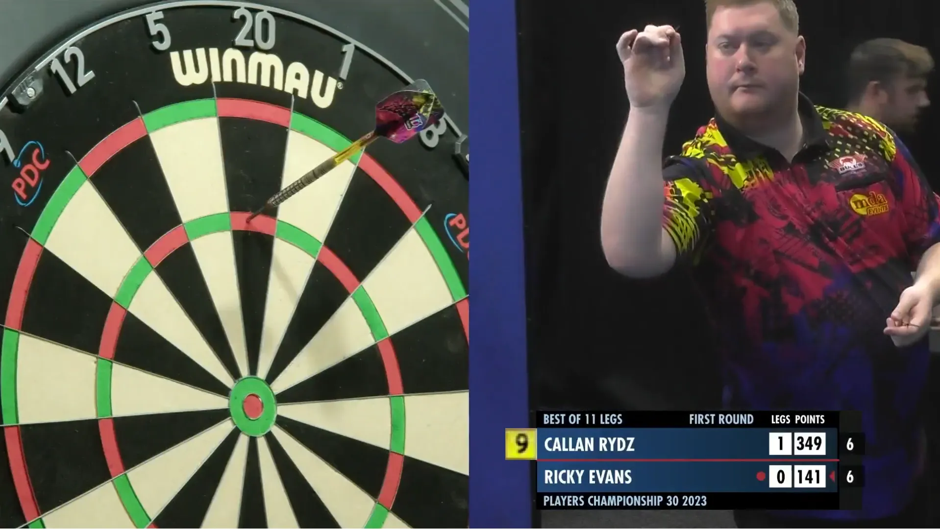 VIDEO: Ricky Evans gooit snelste 9-darter ooit tijdens Players Championship 30