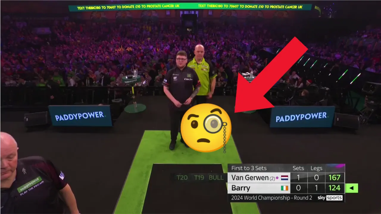 Michael van Gerwen ontvangt kritiek vanwege dit 'illegaal' moment in duel met Keane Barry