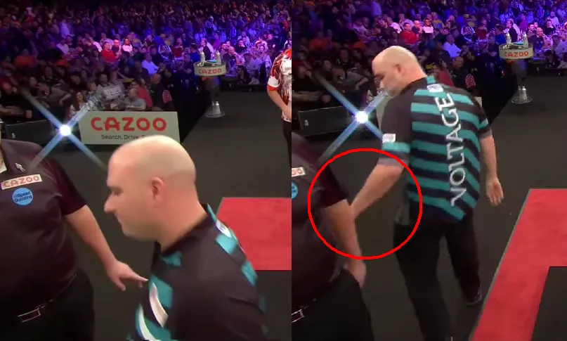 Rob Cross en Luke Humphries hebben het aan de stok met scheidsrechter op Masters