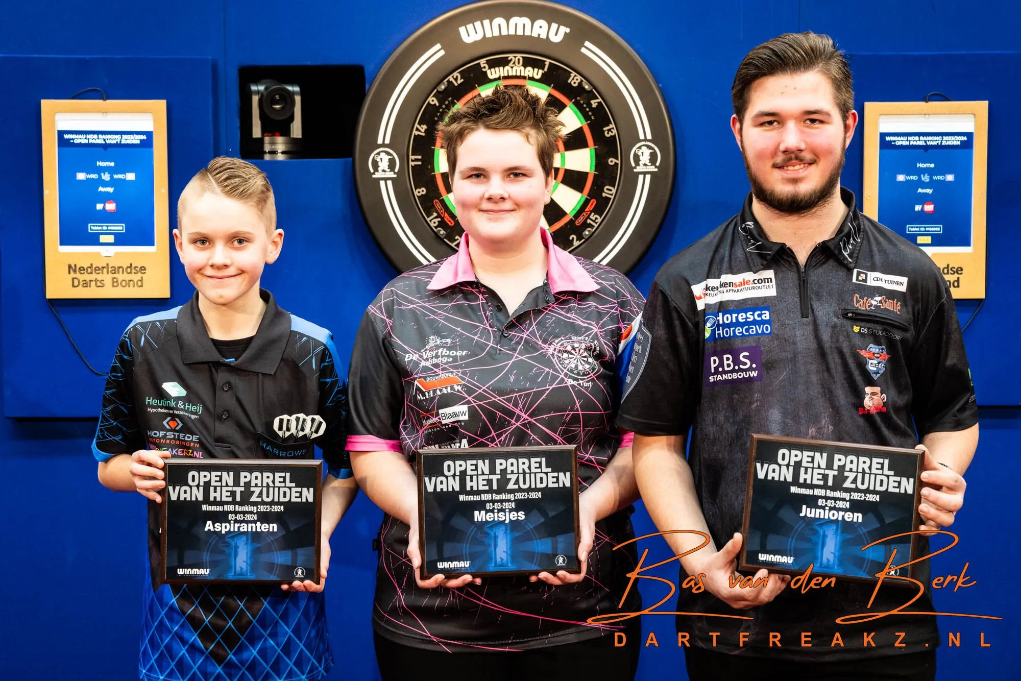 Van der Velden, Withaar en  De Jong winnen de junioren toernooien van NDB ranking vier