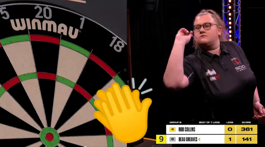 VIDEO: Beau Greaves gooit 9 perfecte pijlen maar wordt beschuldigd van een fout