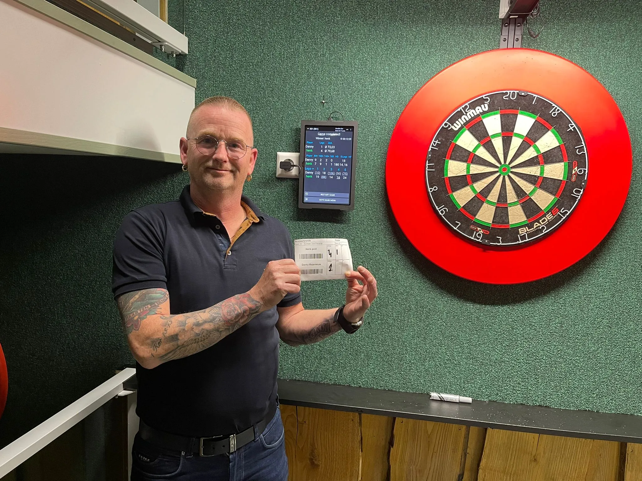 Dinsdagavond Bakkerij Brouwer competitie op Urk gewonnen door Henk Post
