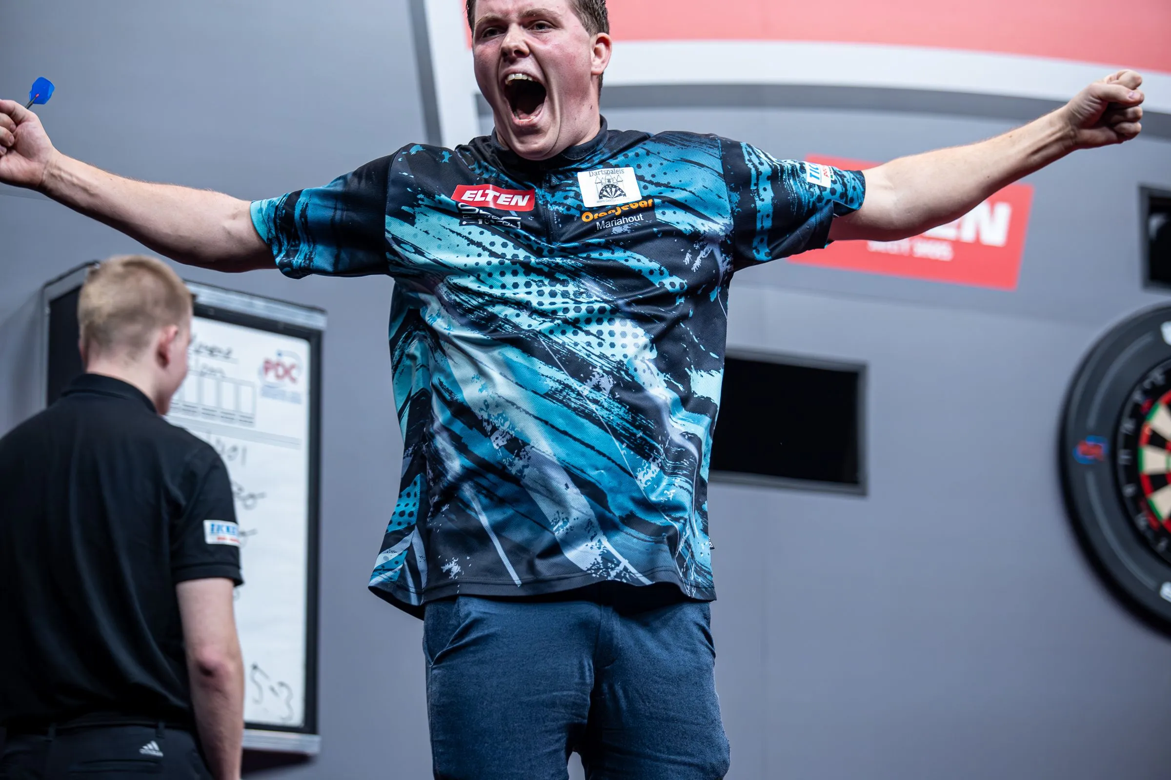 Moreno Blom na overtuigend Eurotour debuut tegen Ryan Joyce: "Ik kan niet uitdrukken hoe ik me voel"
