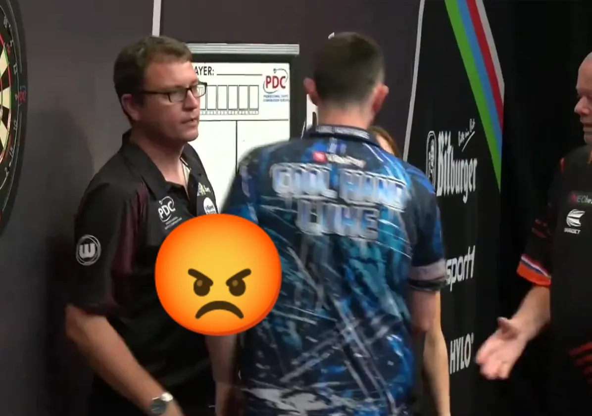 VIDEO: Regerend wereldkampioen is woest na nederlaag tegen Raymond van Barneveld
