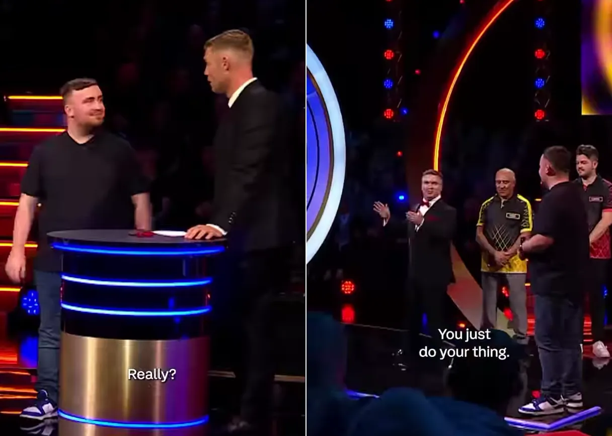 Luke Littler gaat de uitdaging aan in tv-programma 'Bullseye' en flikt vervolgens dit