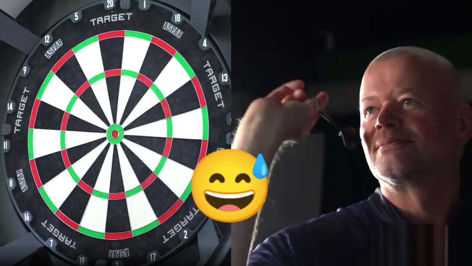 VIDEO: Raymond van Barneveld laat training-spel zien maar dan gebeurt er vervolgens dit