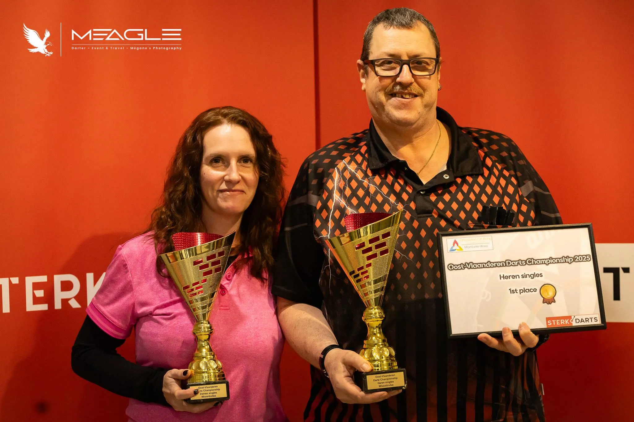 Patrick de Backer en Cindy van den Borre winnen Oost-Vlaanderen Darts Championship 2025!