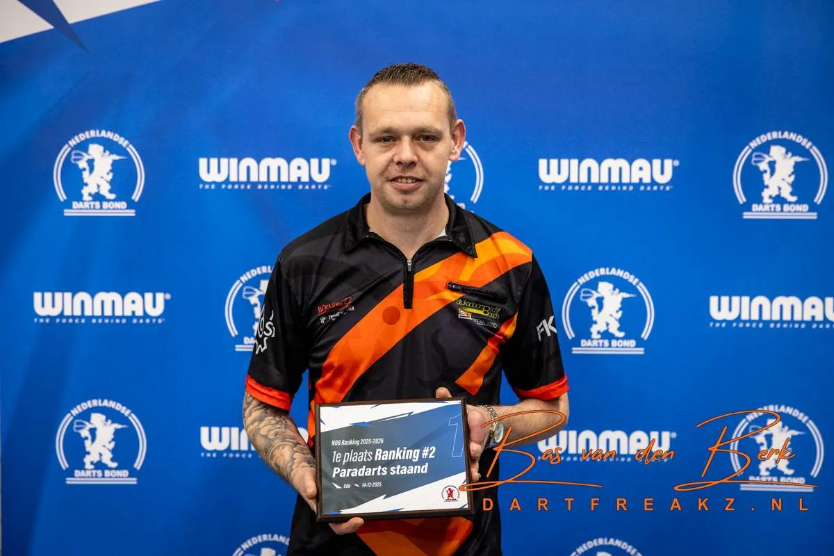 Update NDB Rankings Paradarts: Van den Hengel en Verstraaten blijven aan kop, Bakker nieuwe nummer 1