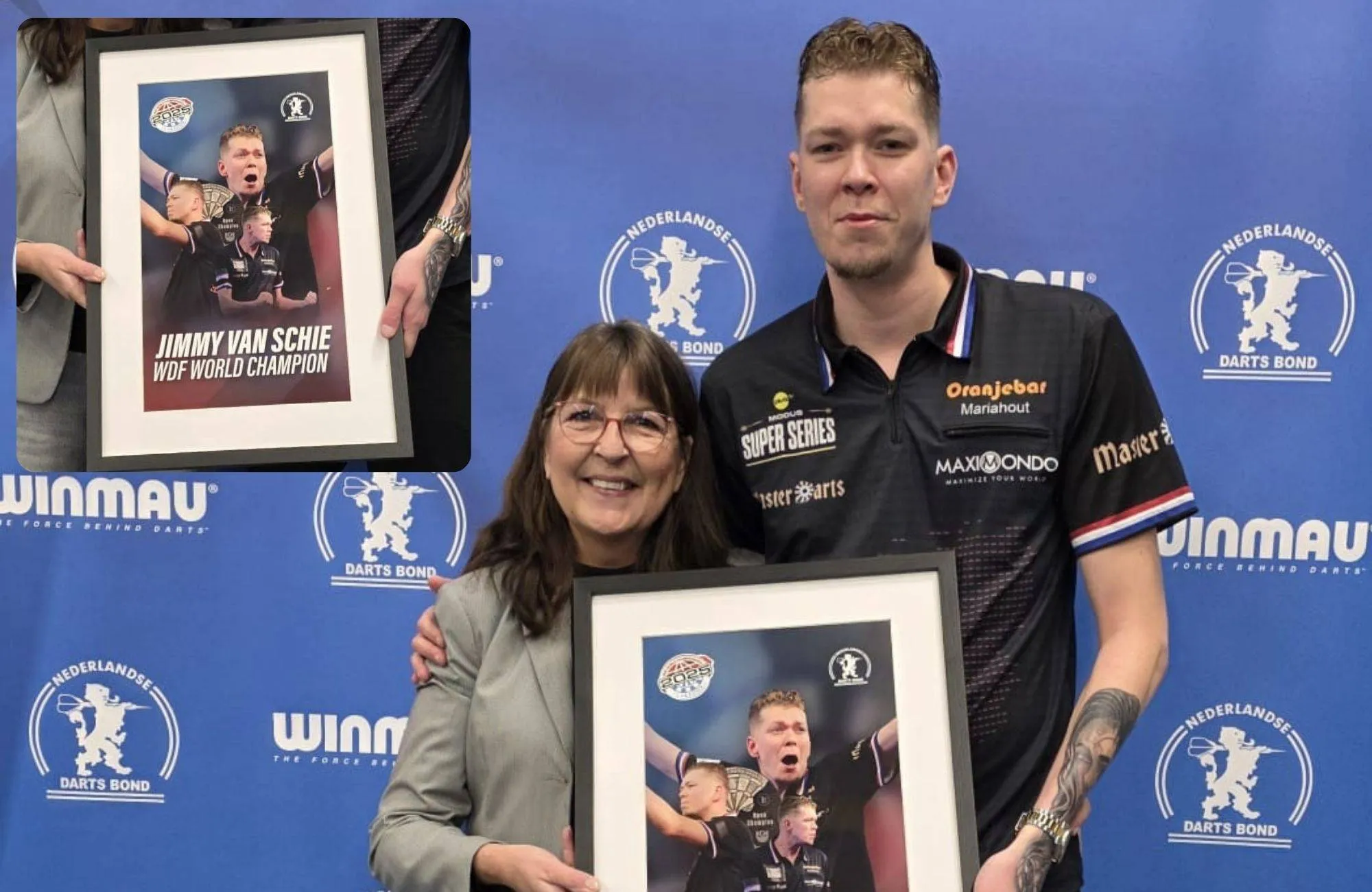 NDB eert Lakeside-wereldkampioen Jimmy van Schie in Ede