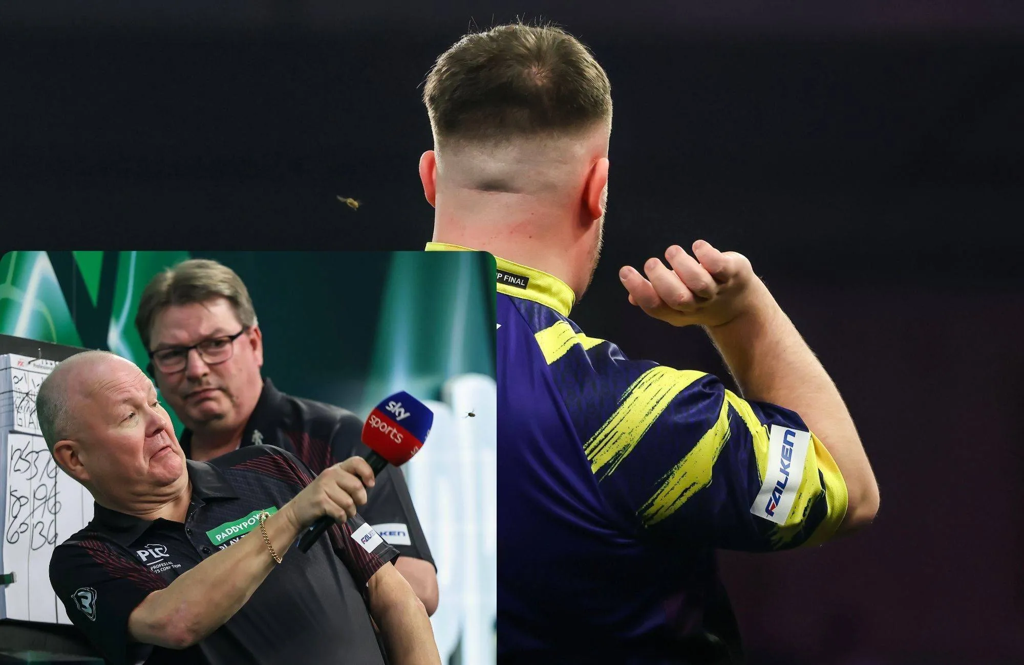 VIDEO van de Ally Pally-wesp die Littler aanvalt tijdens de finale tegen Gian van Veen