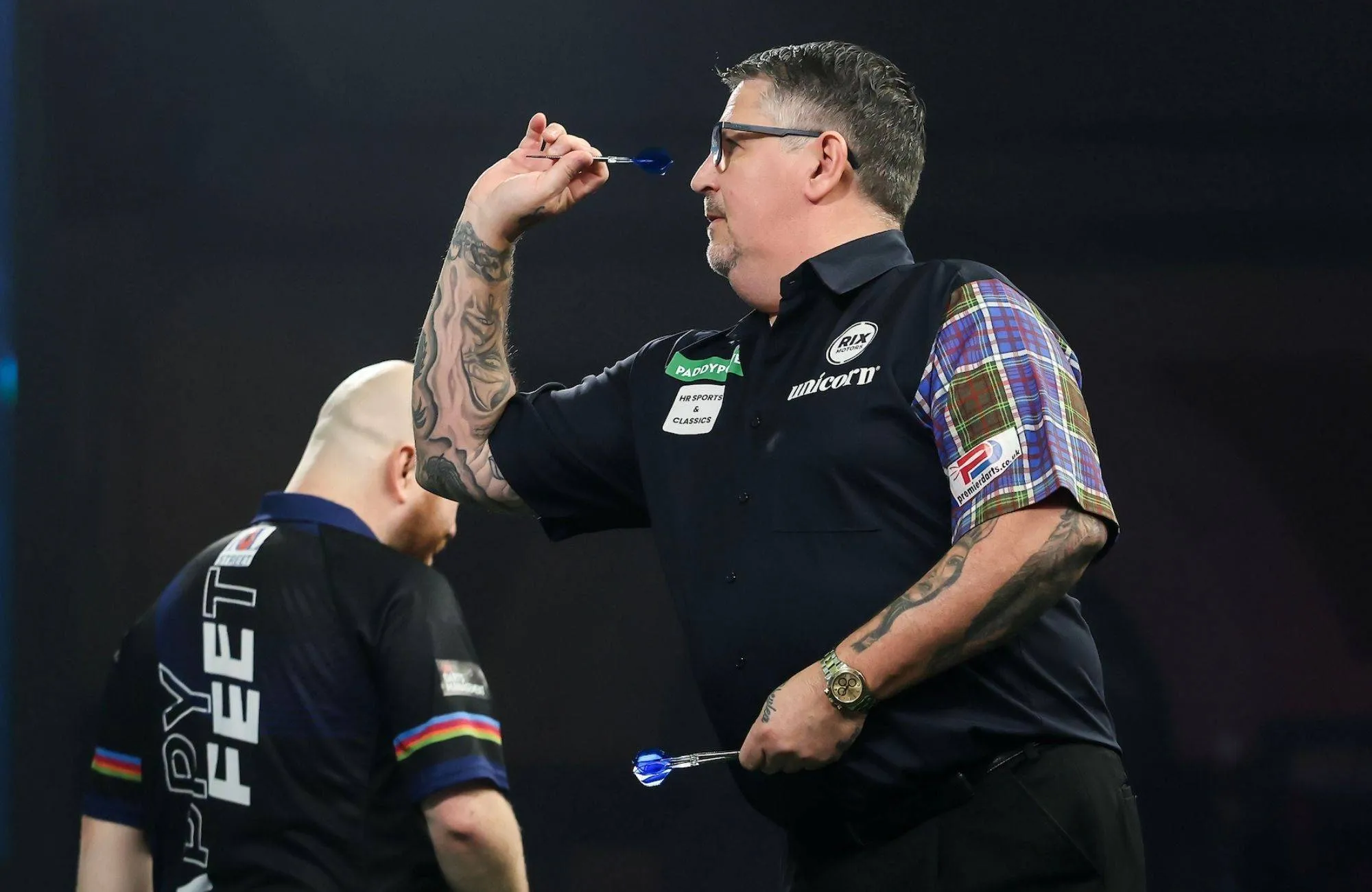 Gary Anderson v Jistin Hood PDC WK darts kwartfinale