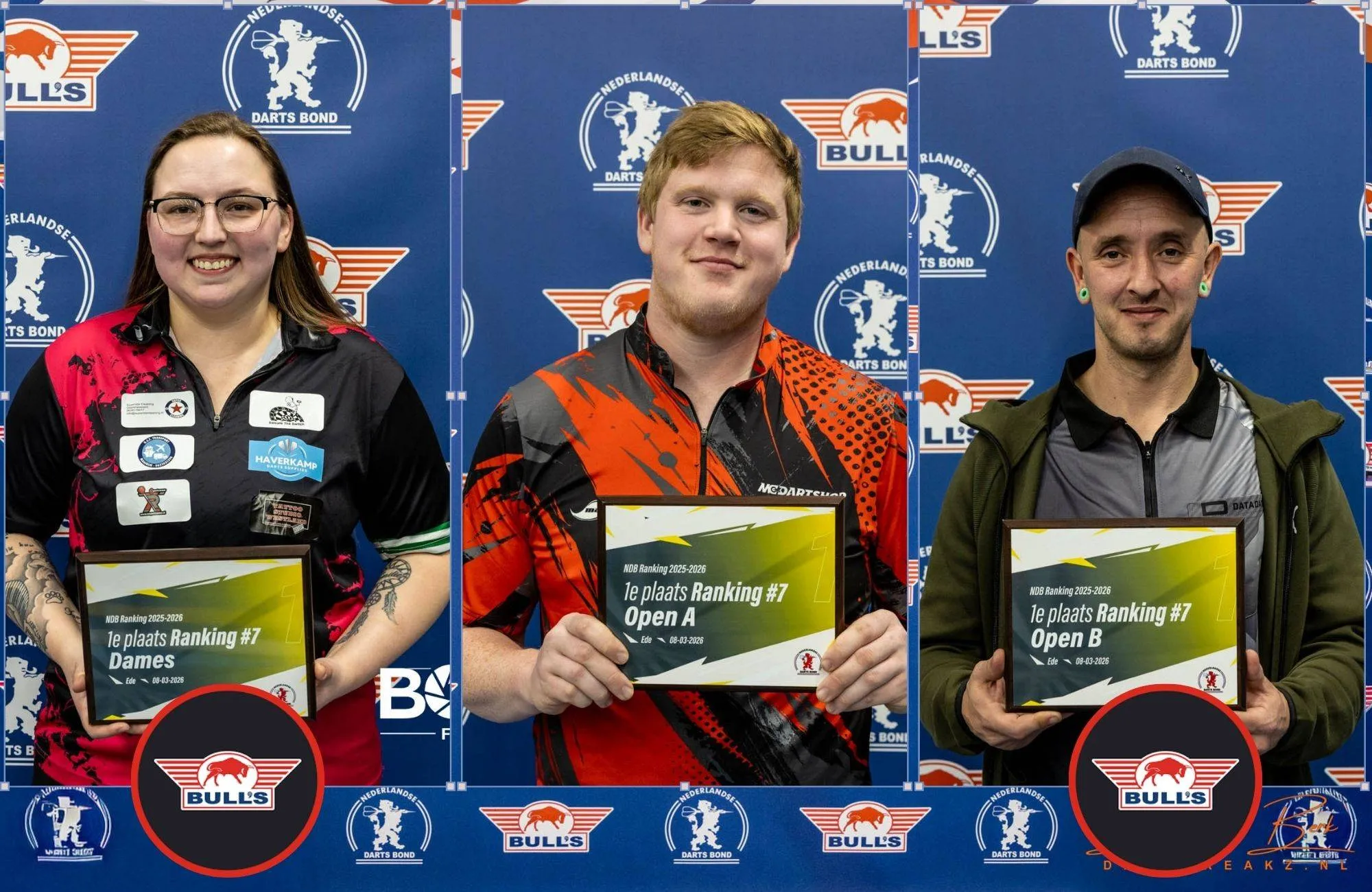 NDB Ranking 7: Van Trijp pakt titel in Open A, Steenbergen slaat opnieuw toe bij de dames