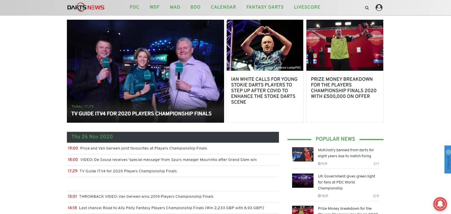 Chat with other fans about the latest news on Dartsnews.com