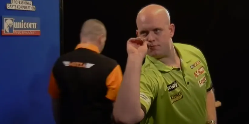 2020 12 19 10 36 45 TWO NINE DARTERS FROM MICHAEL VAN GERWEN IN ONE MATCH!!  YouTube