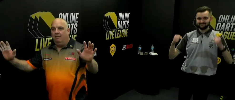VIDEO: James Richardson hits first 9-darter of MODUS Online Live League against his son Josh