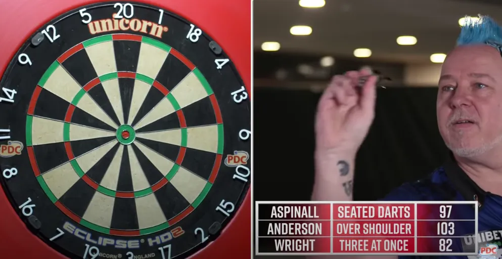 VIDEO: Aspinall, Anderson and Wright face off in 'Forfeit Darts'