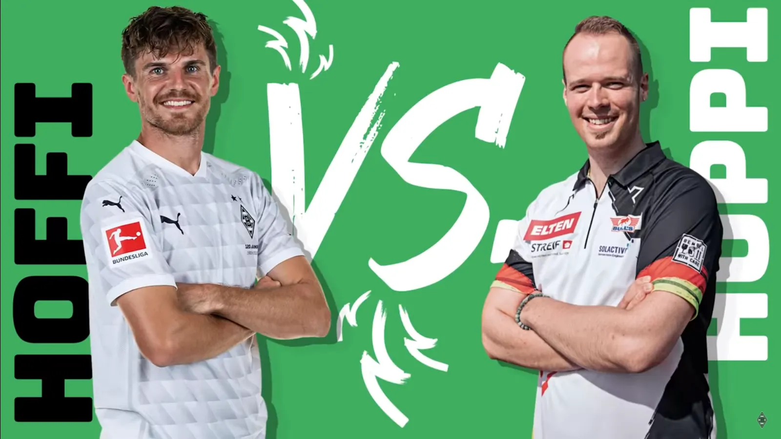 VIDEO: Hopp competes in various head-to-head challenges against football player Hofmann