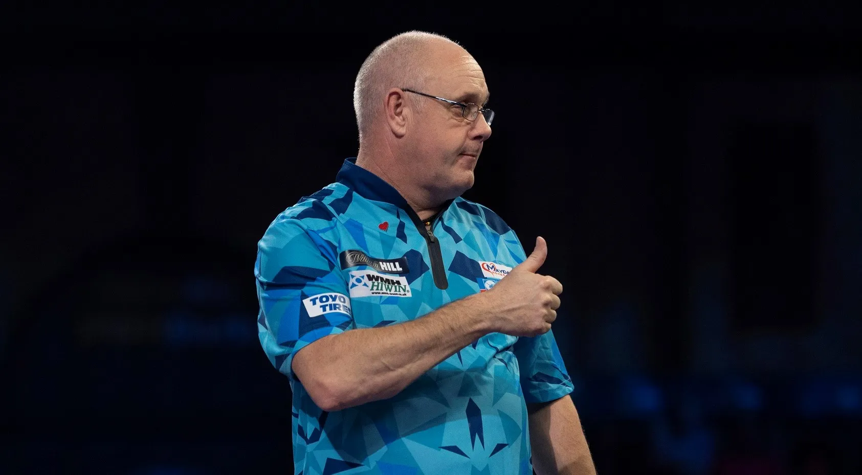 White hits first nine-dart finish of new Players Championship season, loses with 106 average to Suljovic