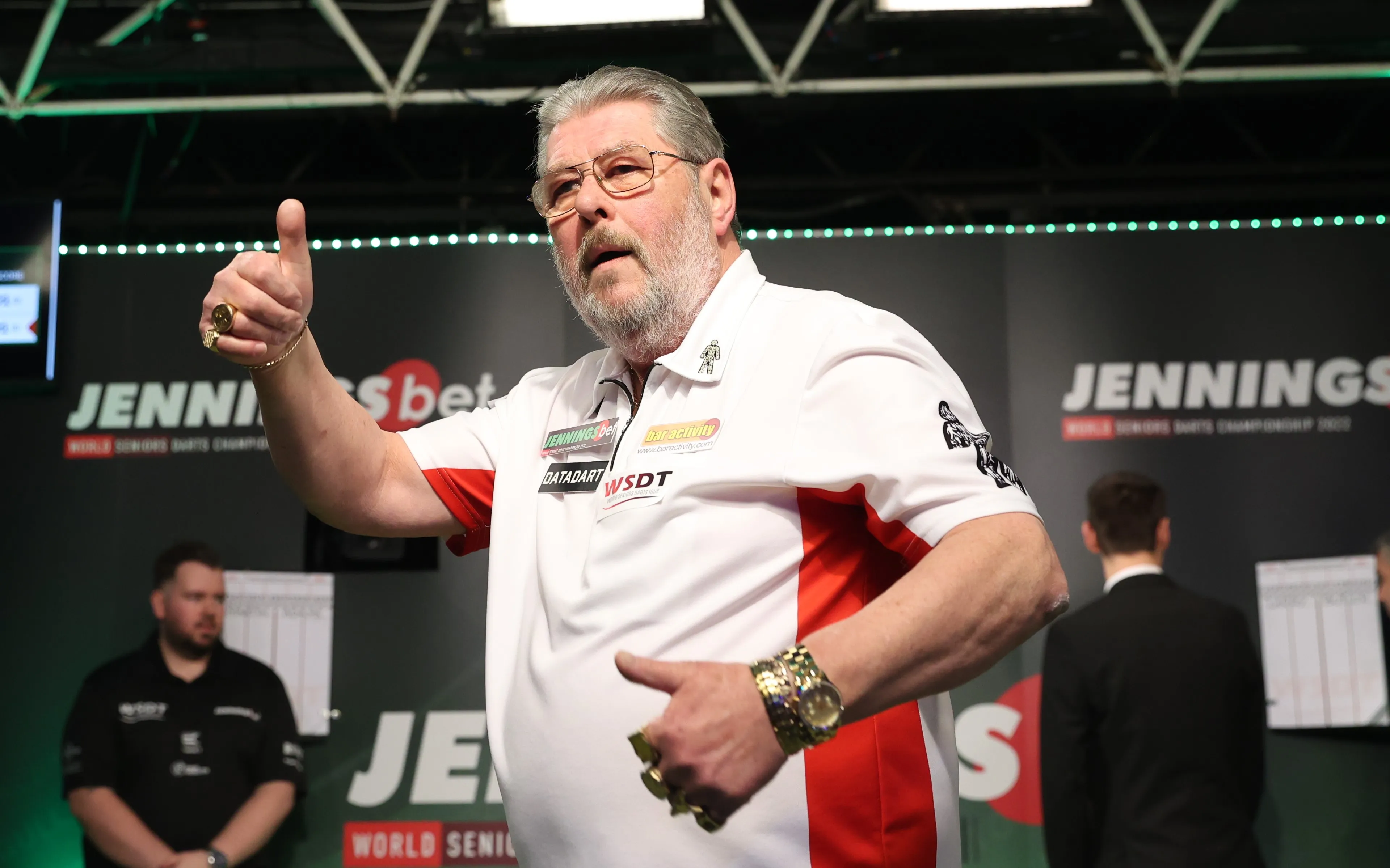 Martin Adams aces Mason test before Neil Duff also wins through at World Seniors Darts Masters