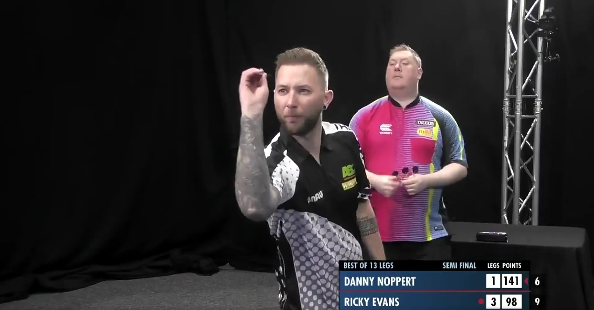 VIDEO: Noppert produces perfection with nine-dart finish against Evans in Players Championship 6 semi-finals
