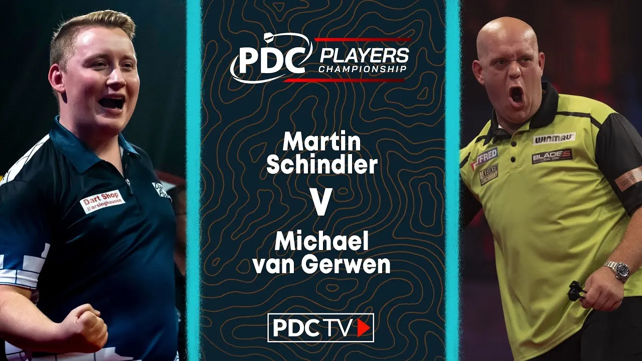 VIDEO: Schindler faces Van Gerwen in Players Championship 8 final