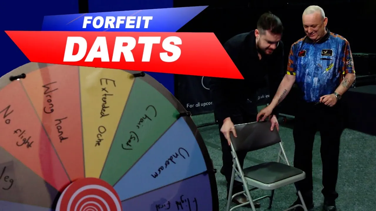 VIDEO: Forfeit Darts with Darren Webster and Jules van Dongen