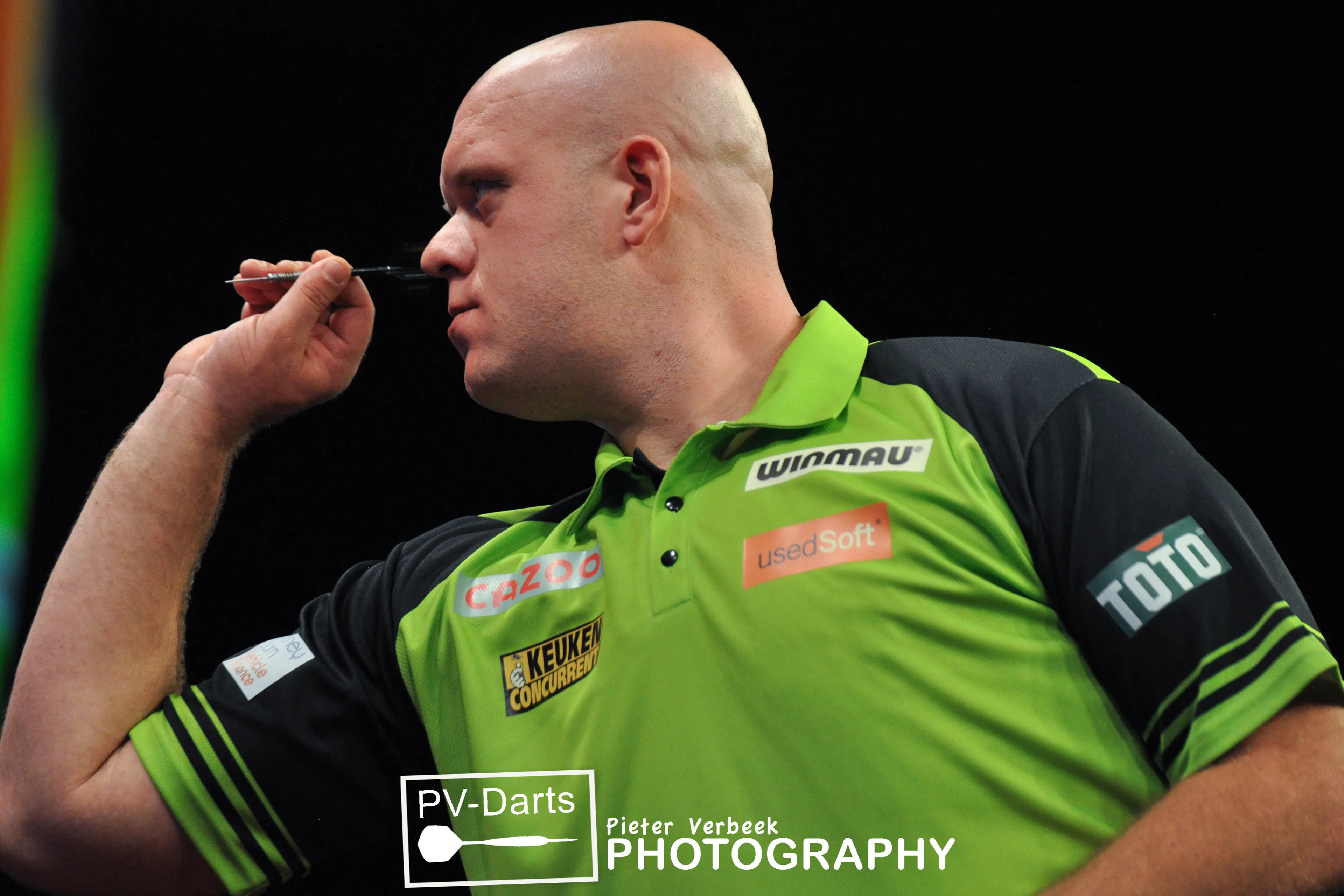 TV Guide ITV 4 during the 2022 Dutch Darts Masters