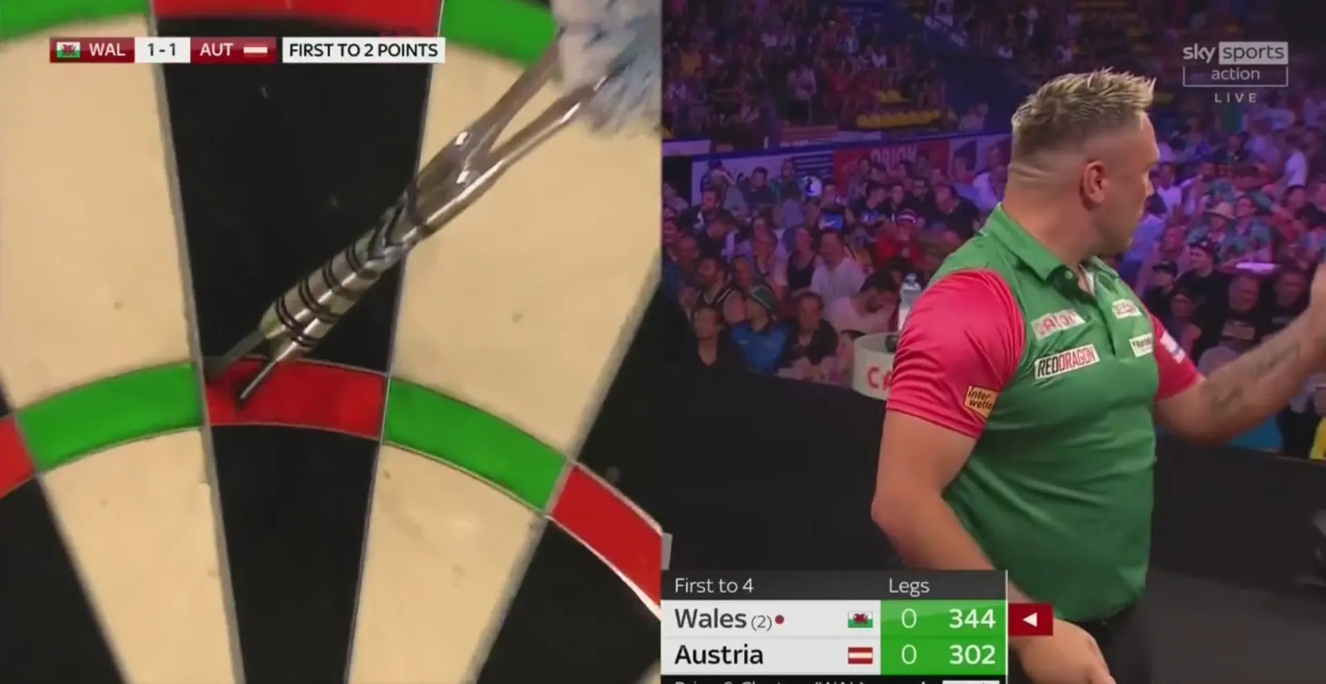 VIDEO: Price's brilliant response to Rodriguez showboating at World Cup of Darts