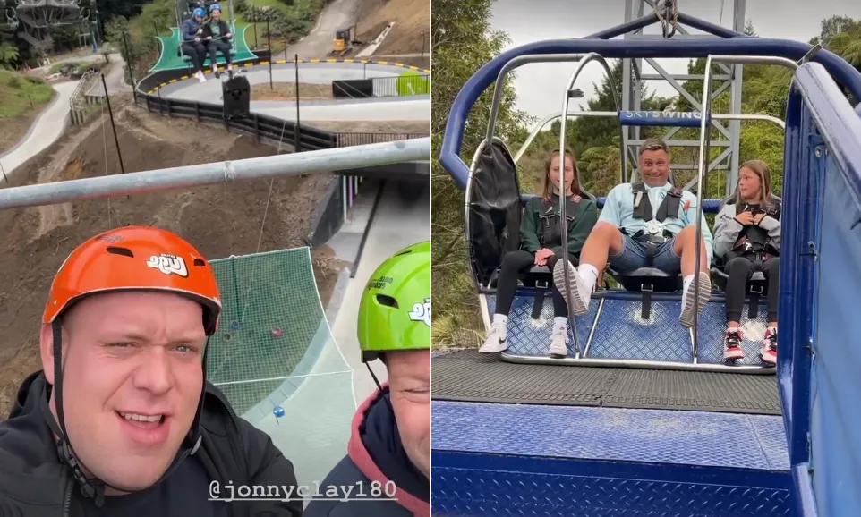 (VIDEO) Van Gerwen makes fun of Price during visit to SkySwing: "I hope nothing goes wrong or at least I go one place up in the ranking"