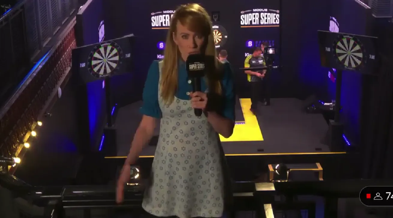 VIDEO: Presenter does not frown at announcing remarkable match between 'Small' and 'Cocks'