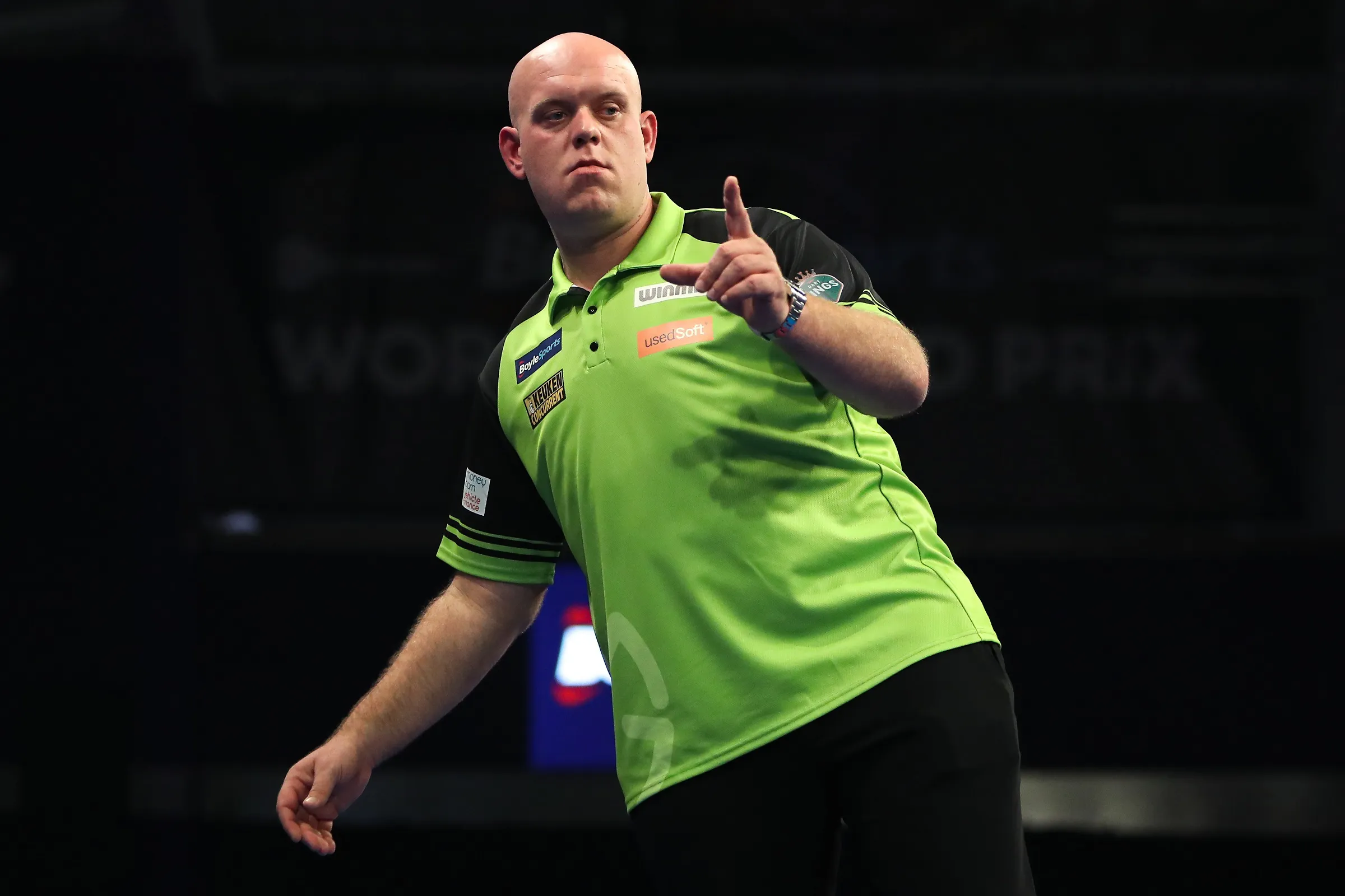 Van Gerwen sends statement with Rafferty win, Clayton seals whitewash win over Gates at Grand Slam of Darts