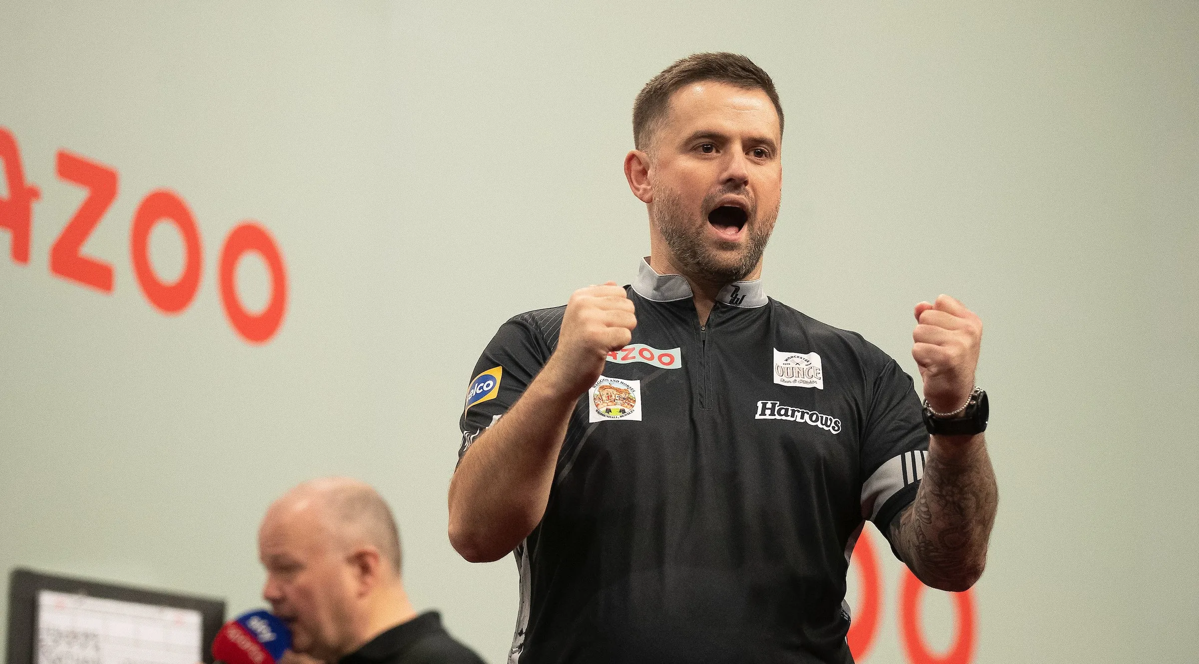 Woodhouse safely progresses past Ukrainian trailblazer Omelchenko to set up Price clash at PDC World Darts Championship
