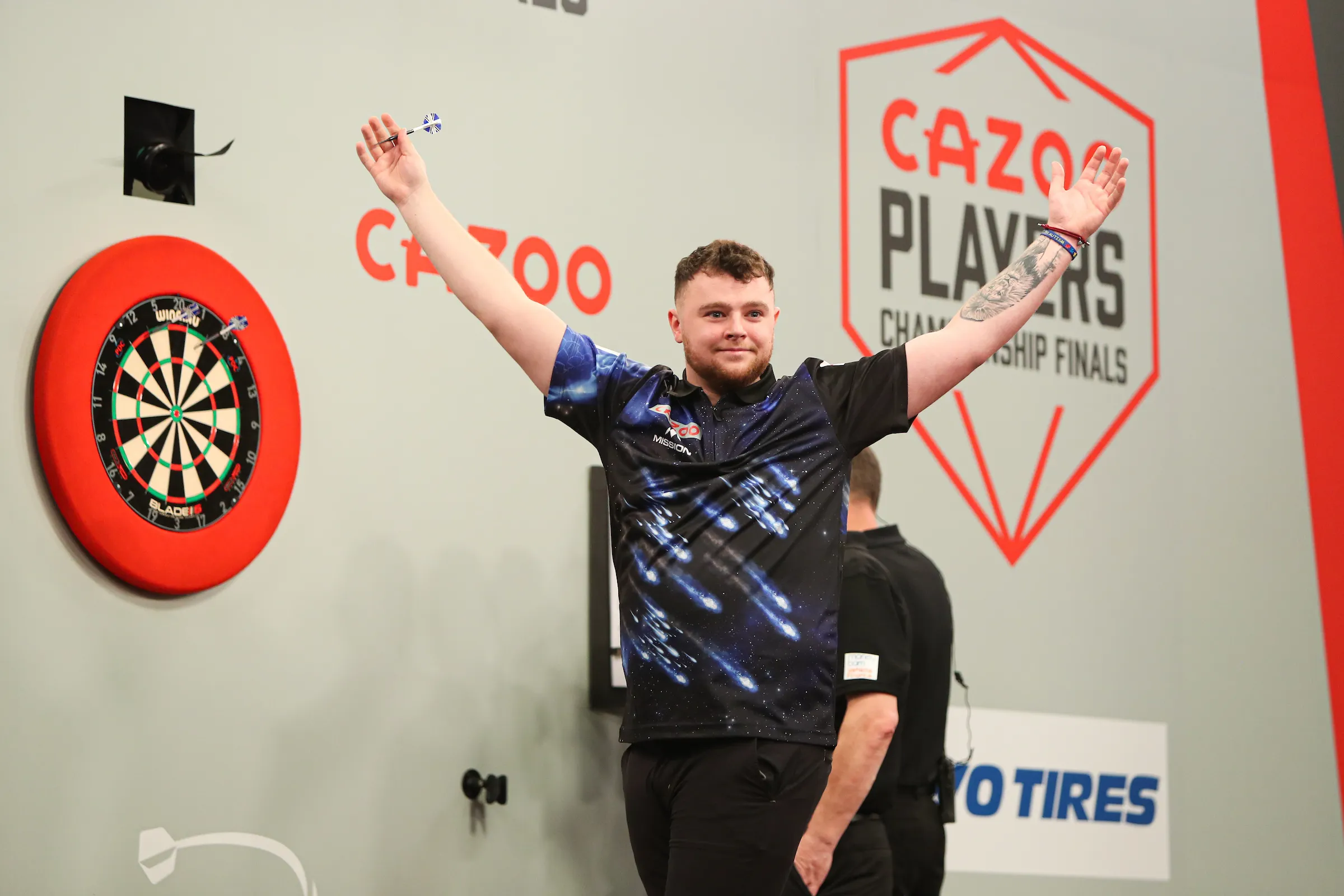Rampant Rock eases past Girvan, breaks average record with 104 in winning 2022 PDC World Youth Championship
