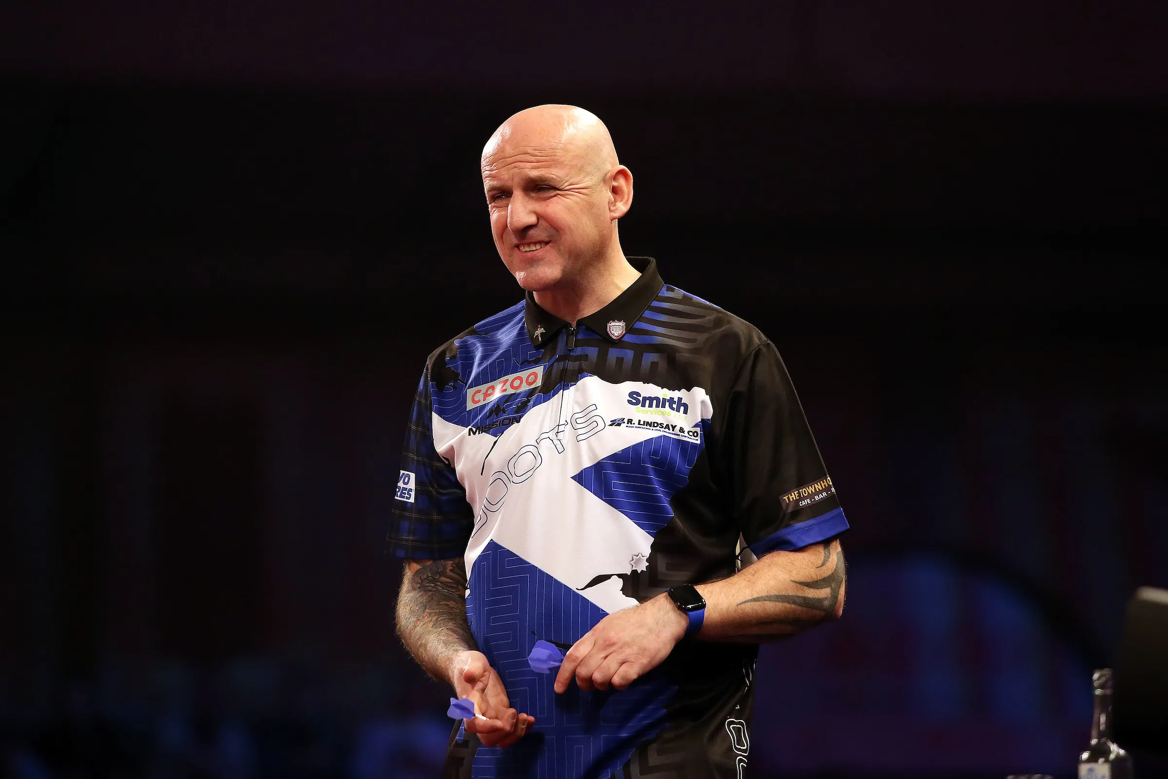 These are the standings in the qualifying race for the World Darts Championship with just one tournament to go