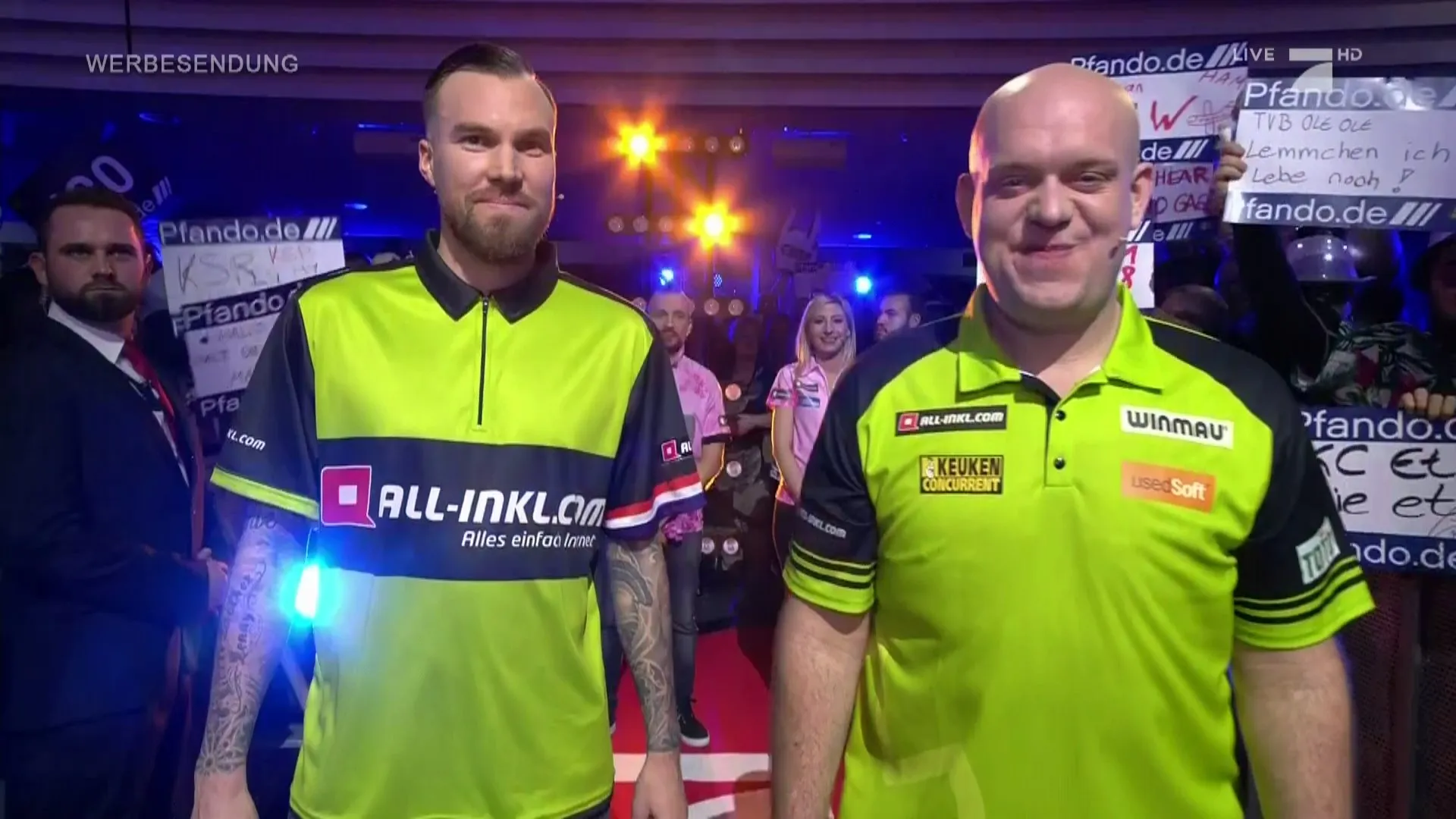 Van Gerwen wins for Promi Darts World Championship for third time with former footballer Großkreutz